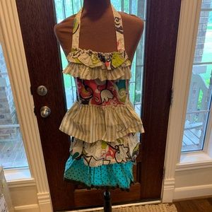 Funktion Apron Multicolored, Layered, Retro Look  Stripes, Dots and Floral